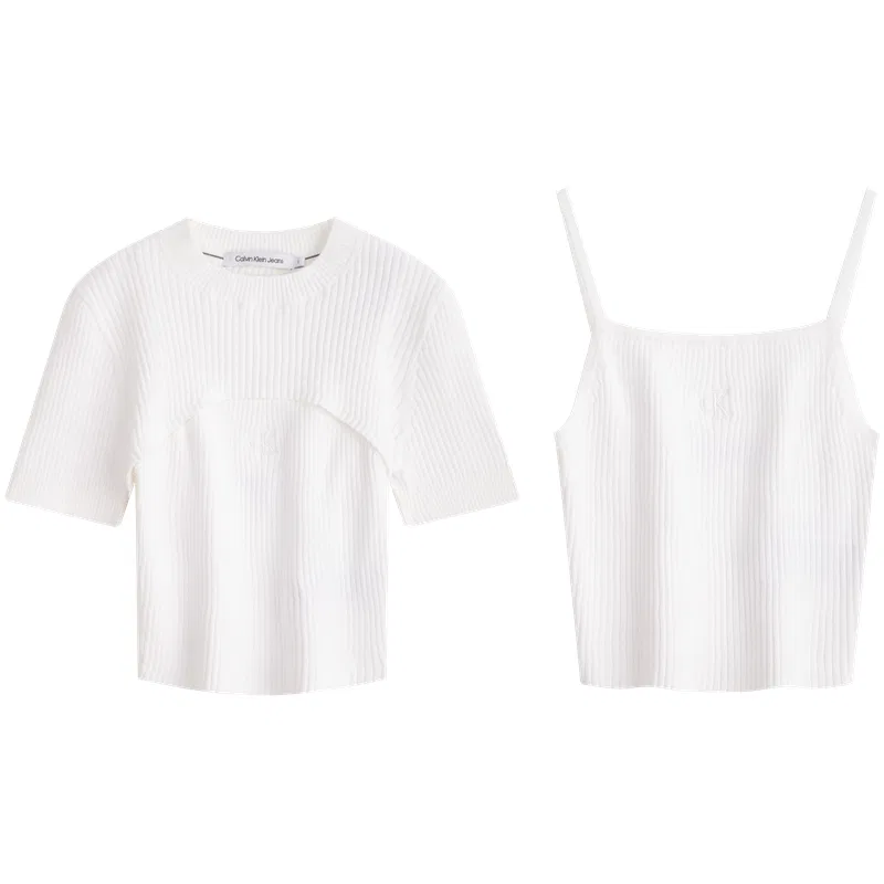 Женский комплект из свитера и футболки YAF-Moon White Set, Calvin Klein, Moon White