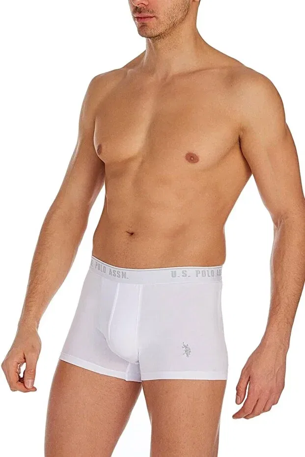 Мужские хлопковые трусы-боксеры U.S. Polo Assn., White