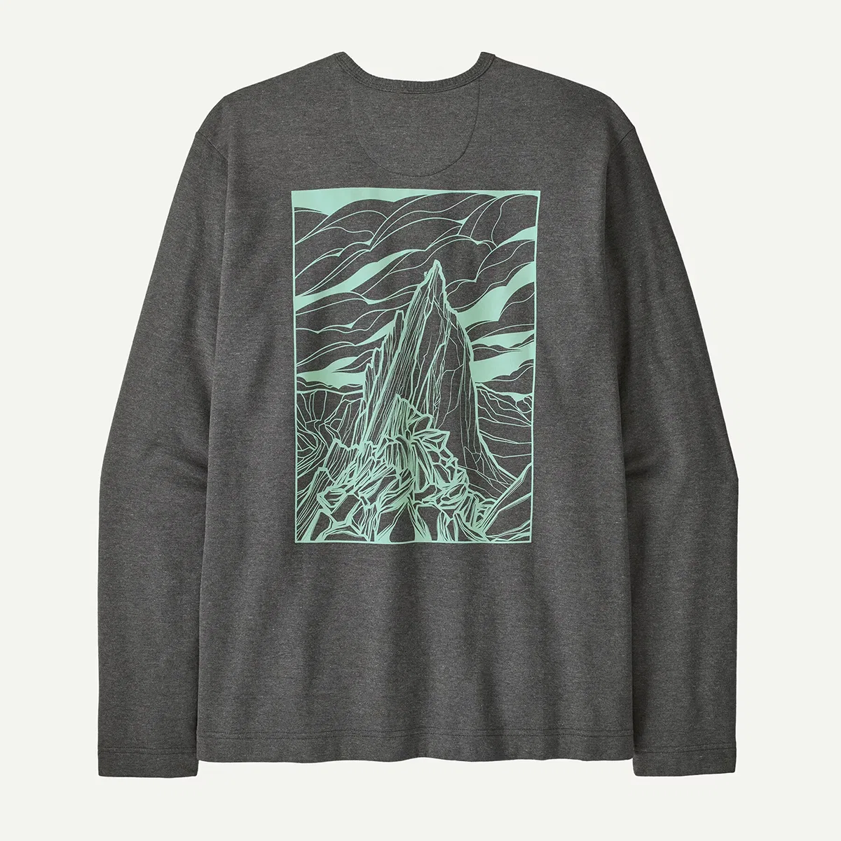 Мужской свитшот с принтом Lightweight Cloud Crag Wildrise Crew Patagonia, Ink Black — фото 2