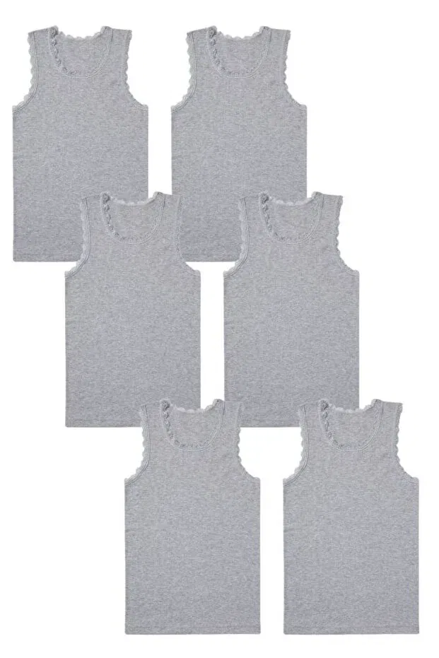 Детское для девочек хлопковое майка Bross, Gray