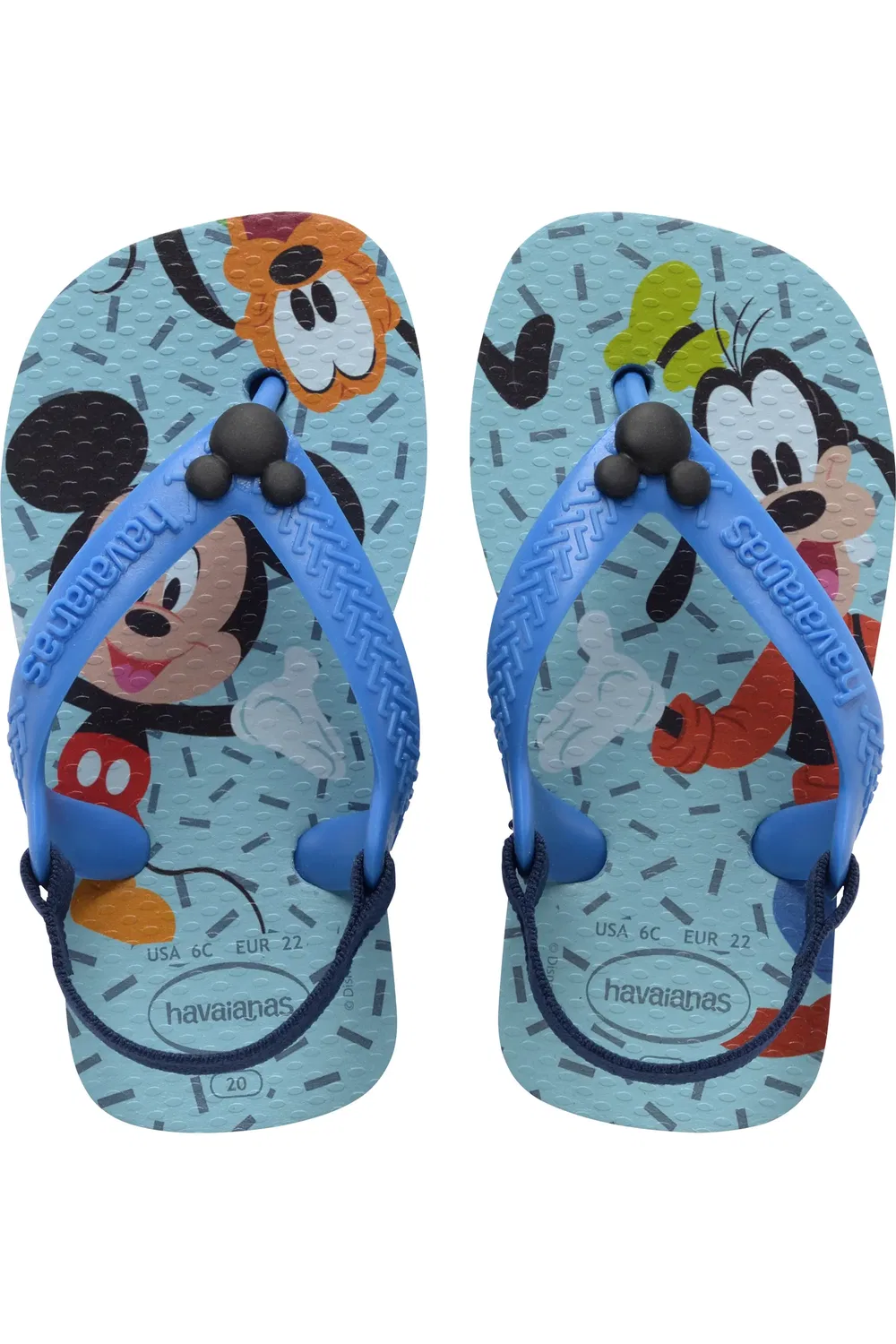 Детские сандалии с персонажами Disney Flip Flop Havaianas, синий/ярко-синий — фото 3