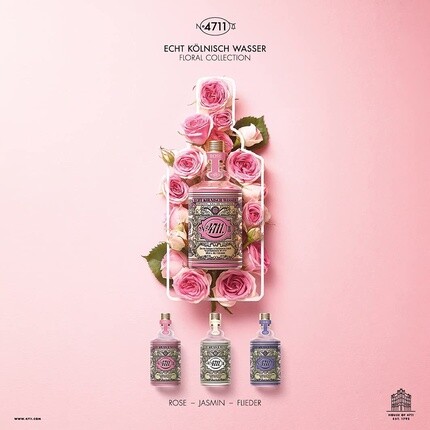 4711 Echt Kolnisch Wasser Floral Collection Rose Eau de Cologne 100ml Natural Spray Vaporisateur — фото 2