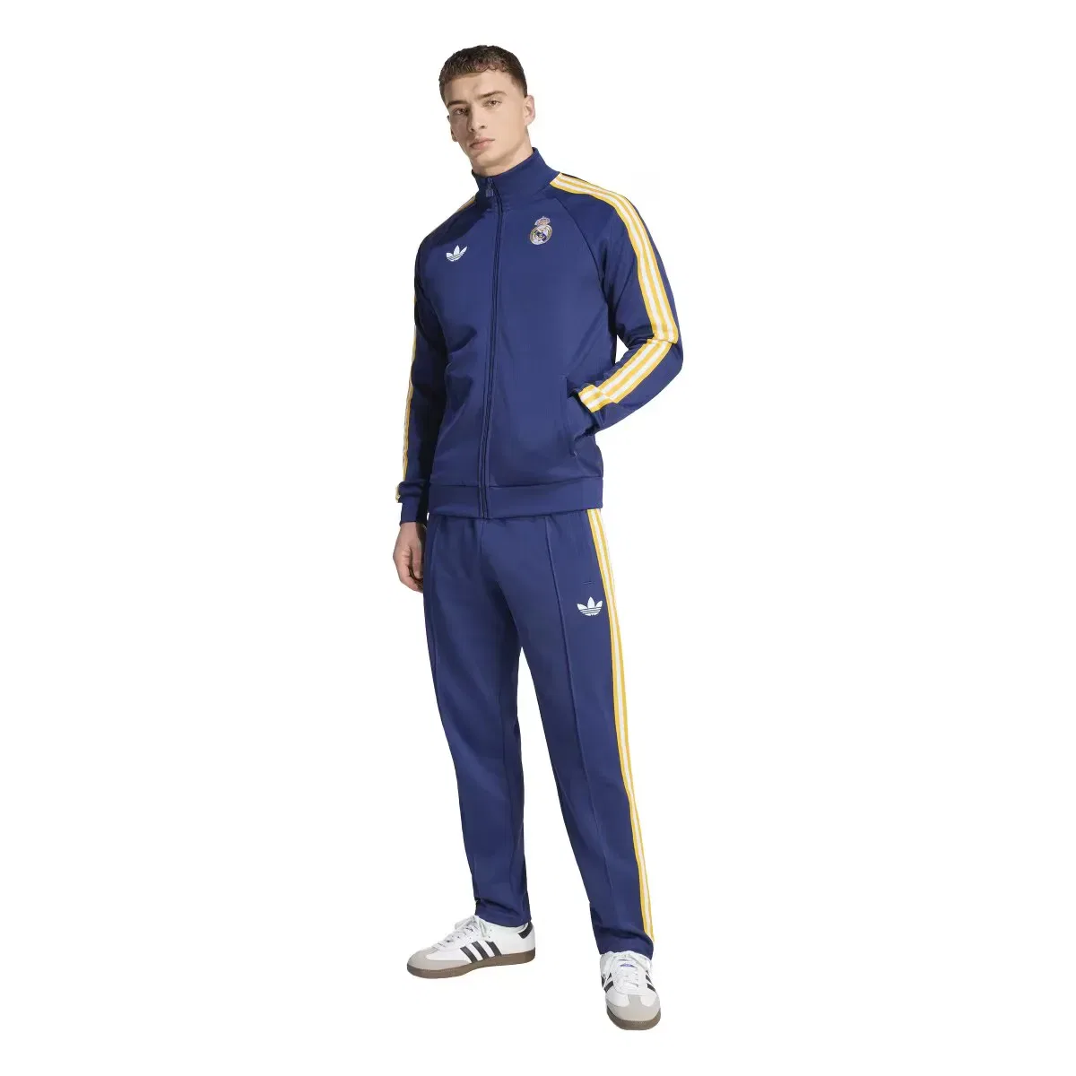 Мужская куртка из полиэстера и хлопка Real Madrid CF adidas Originals, Azul — фото 3