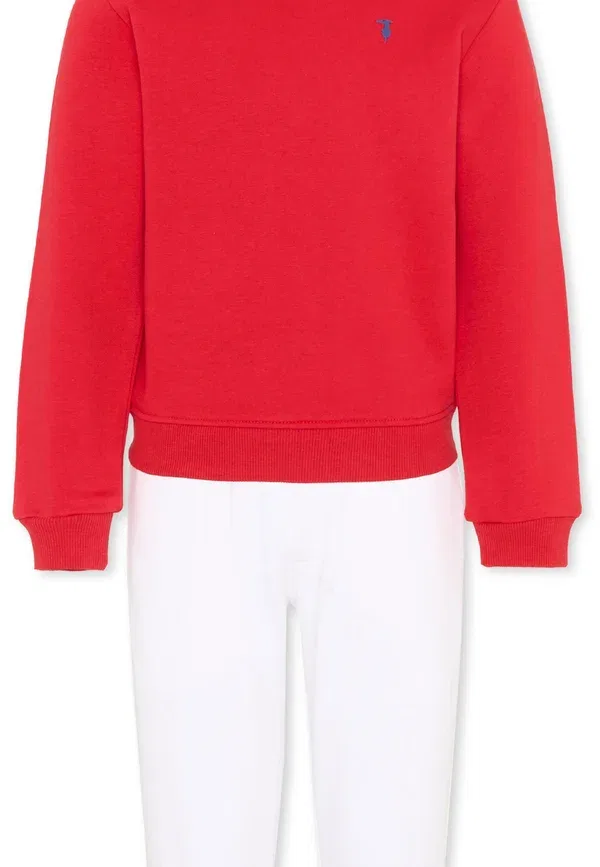 Спортивный костюм из хлопка, Tru Trussardi Junior, красный — фото 3
