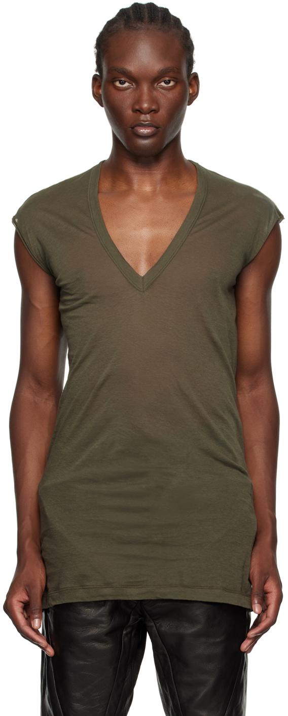 

Зеленая футболка Porterville Deep V Rick Owens