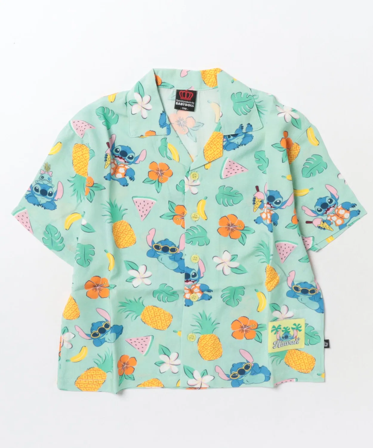 Детская рубашка-алоха с принтом Stitch Disney, модель 1745K Disney, Multi — фото 2