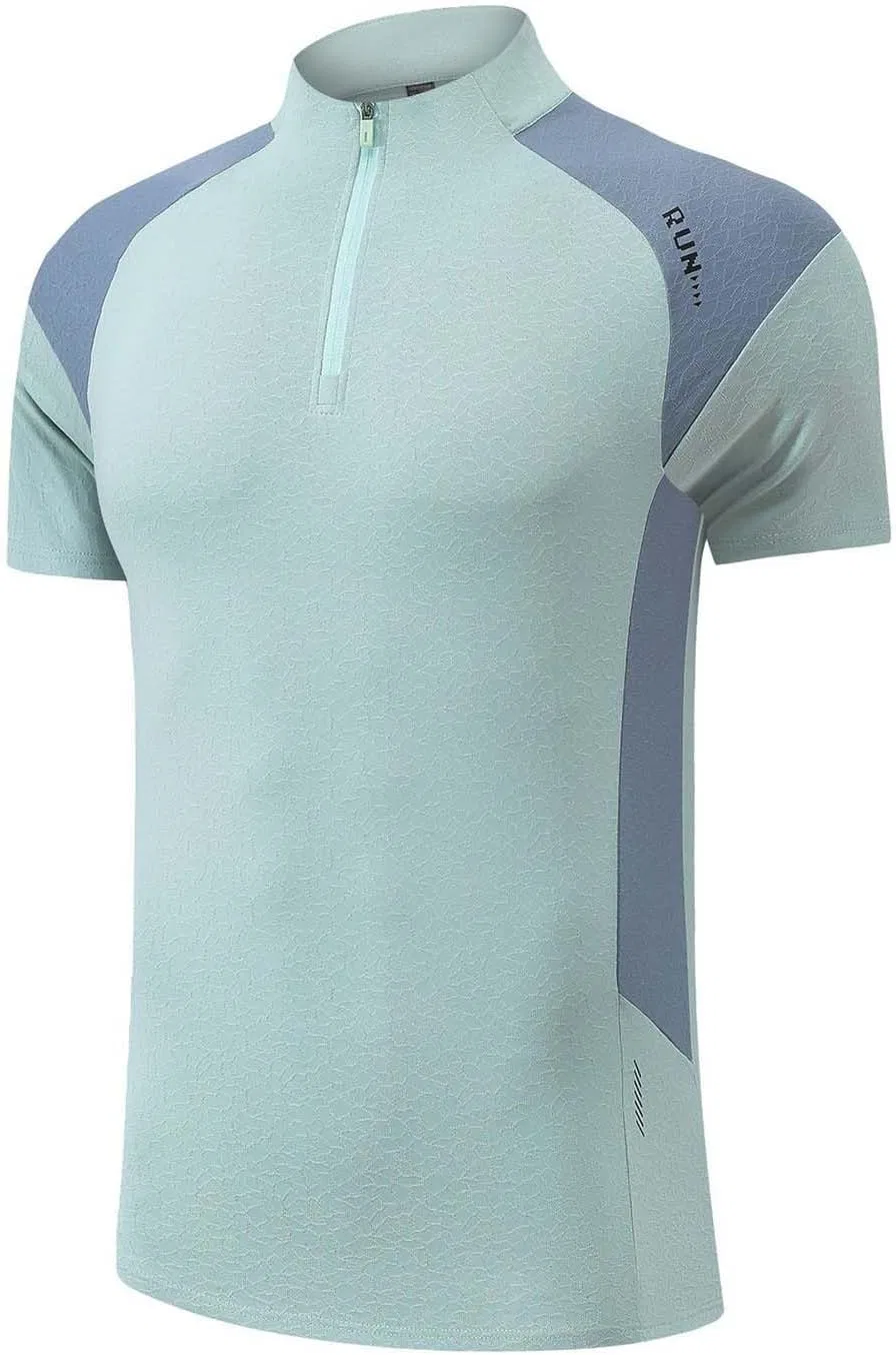 Мужская охлаждающая футболка с молнией Athletic, Green