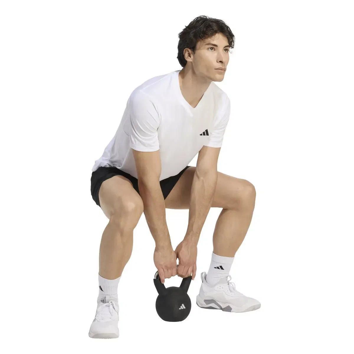 Мужская футболка для тренировок Workout Essentials adidas, Blanco — фото 4