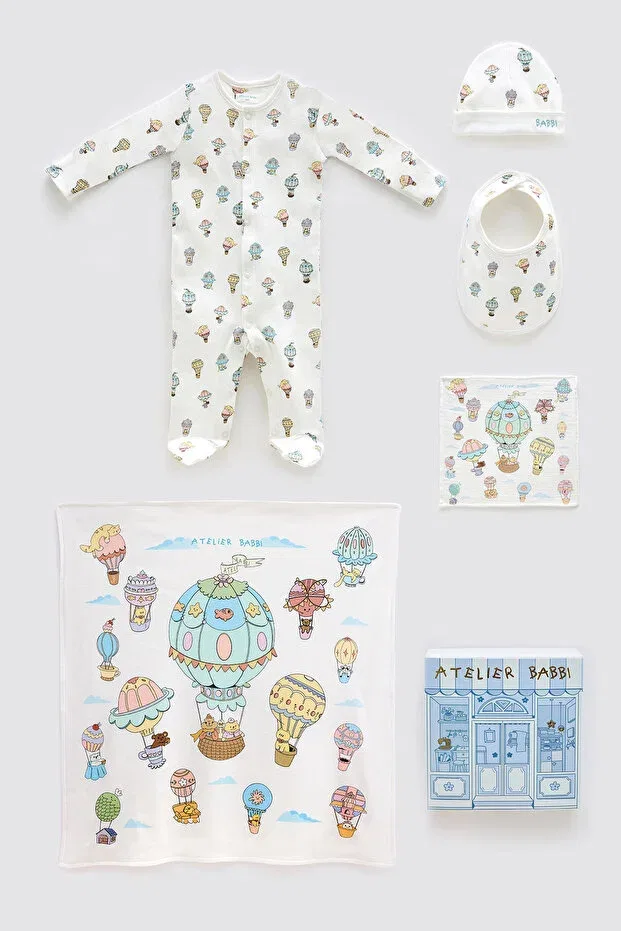 Детский комплект для новорожденных хлопковый Cappadocia Atelier Babbi, Green