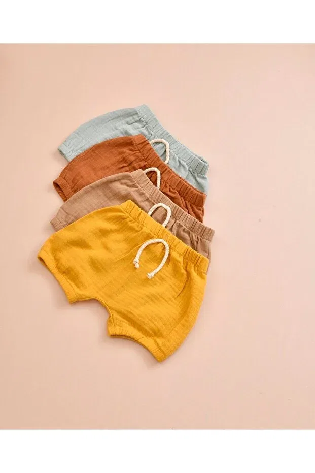 Детские шорты для девочек хлопковые Lollie Baby&Kids, Hardal — фото 3