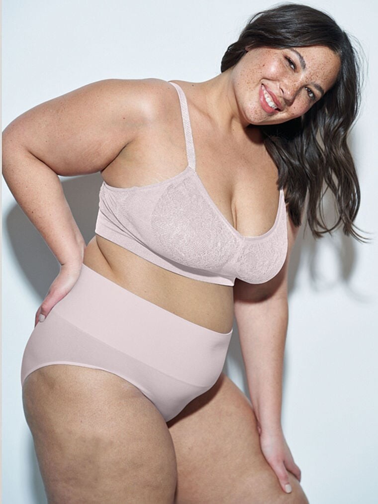 

Трусы Victoria's Secret Mindd High-Rise Shaping Brief, светло-розовый