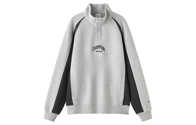 Детский свитшот полуводолазка Champion, Light Heather Gray