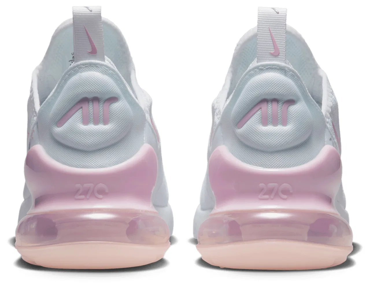 Кроссовки для мальчиков Air Max 270 Nike, цвет Pink Foam/Lt Smoke Grey/White — фото 3