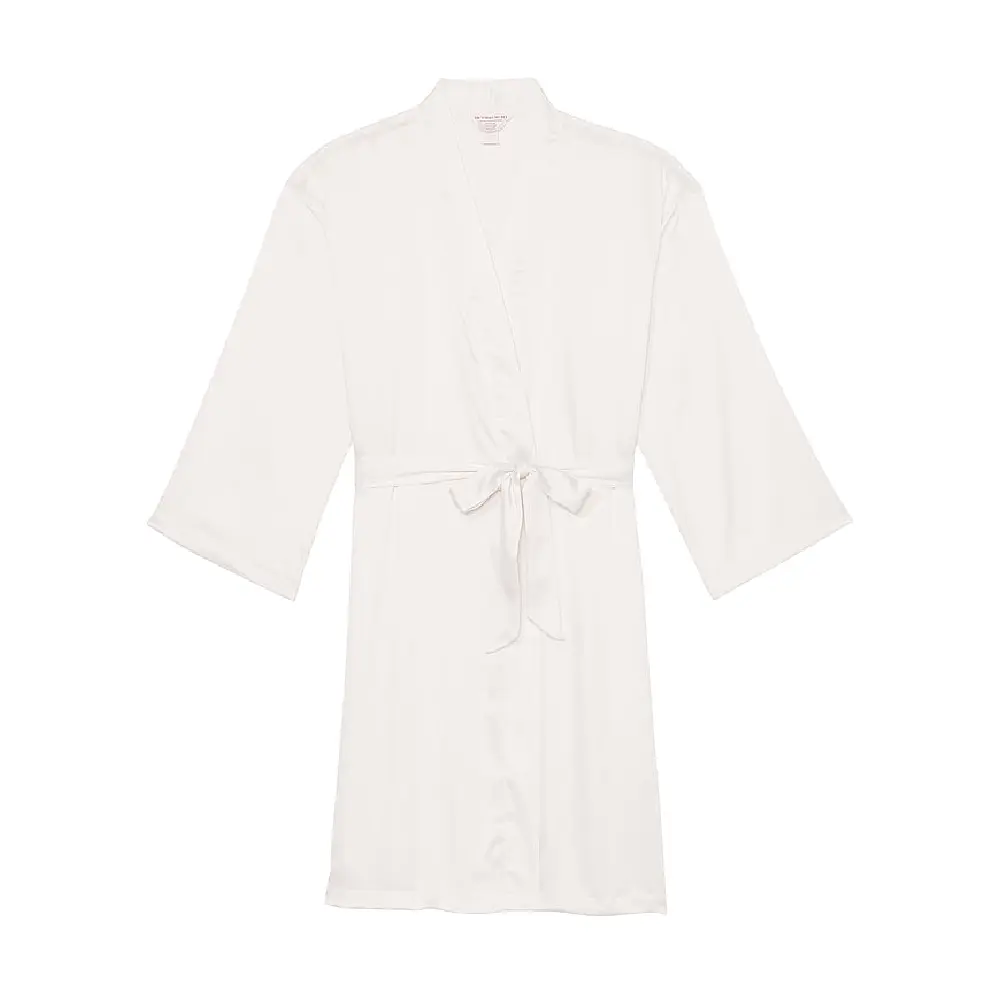 

Халат Victoria's Secret Icon Satin Midi, белый