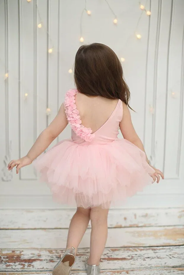 Детское платье для девочек с принтом Tutu Ballet Dress My Baby By Merry, Pink