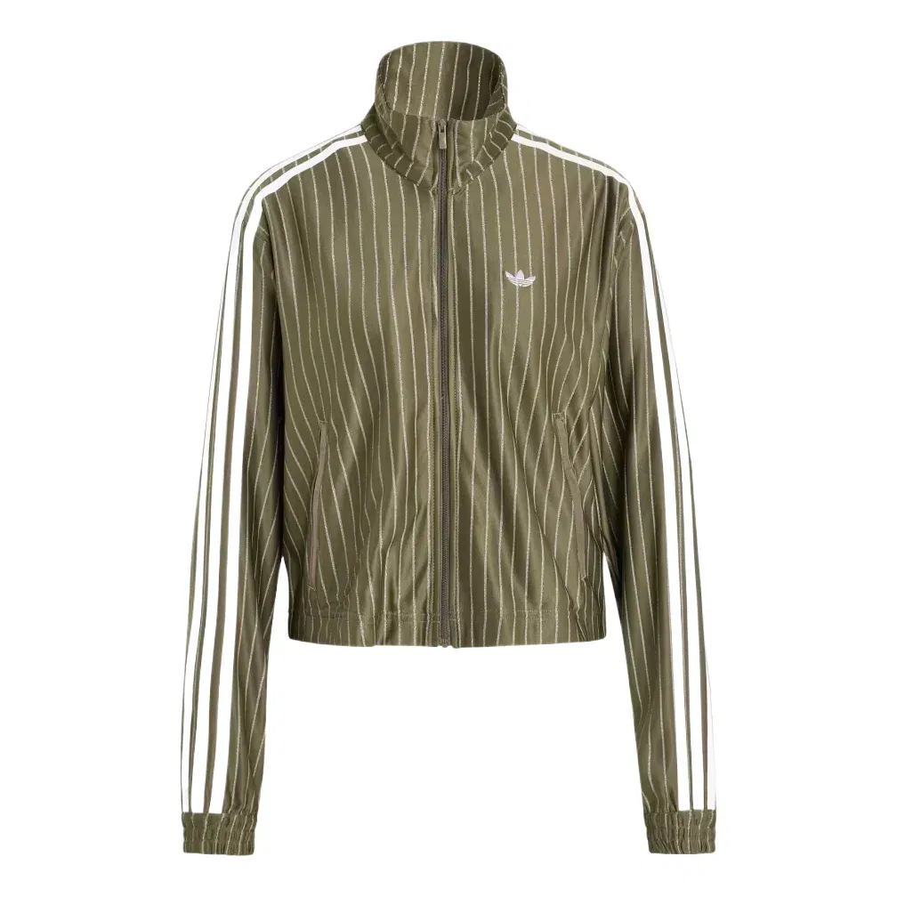 Женская куртка с принтом Firebird Pinstripe Adidas, зеленый