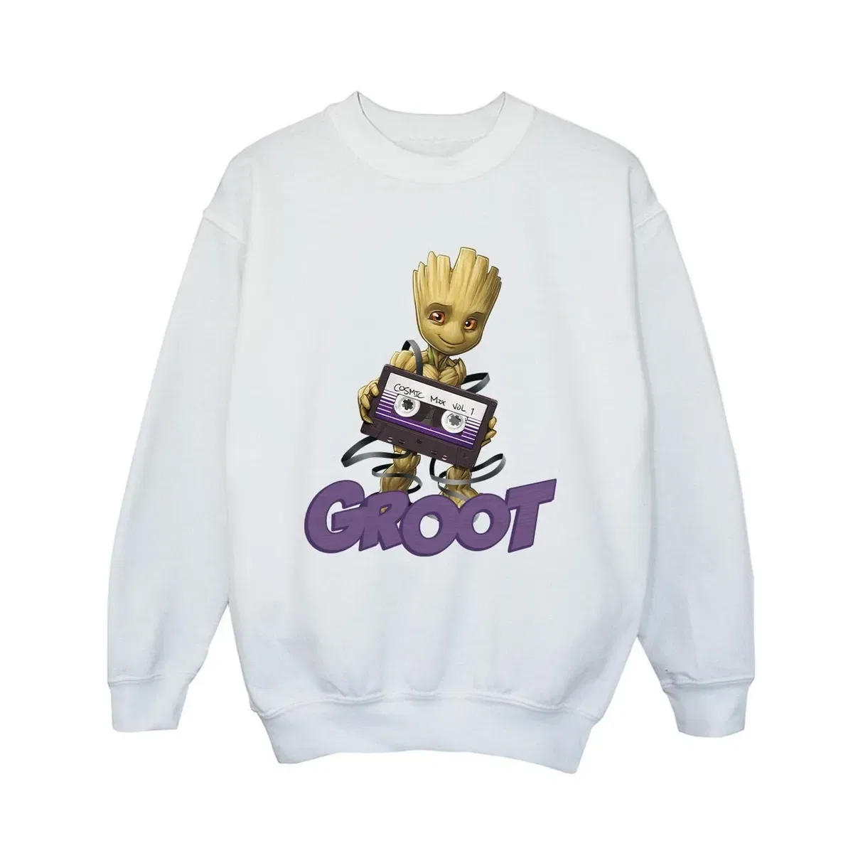 Свитшот с принтом Groot Casette Guardians Of The Galaxy, White — фото 2