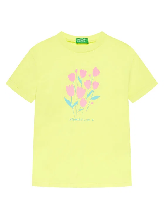 Футболка regular fit United Colors Of Benetton, желтый