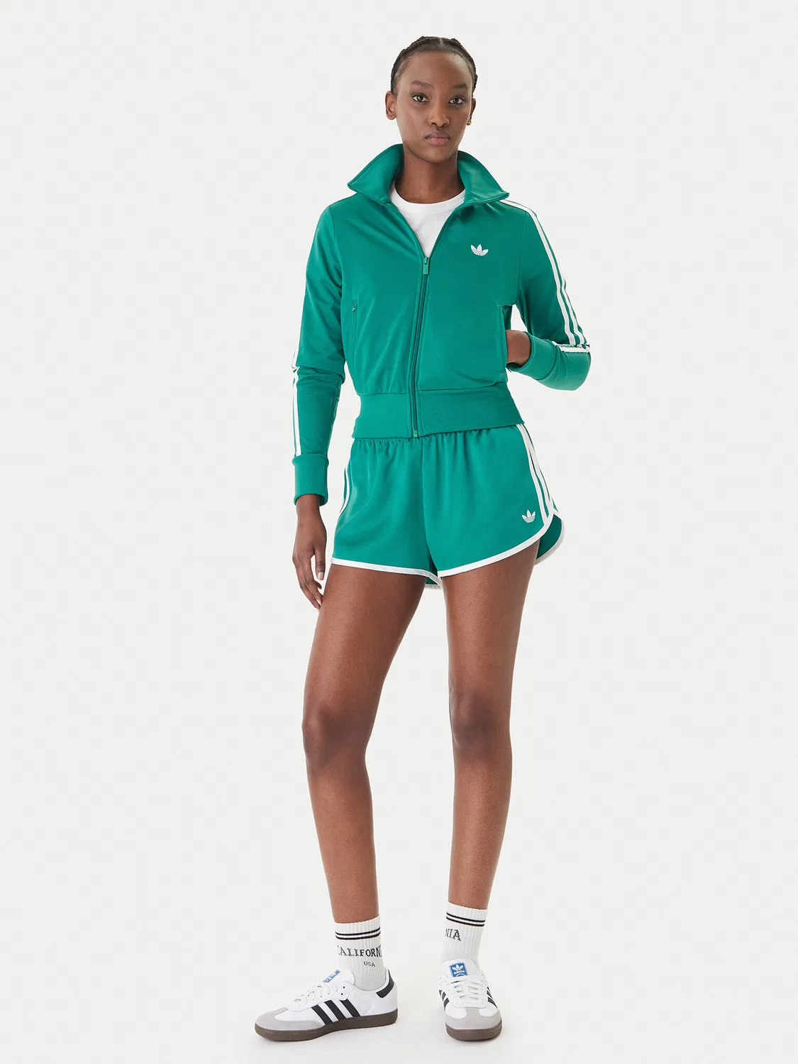 Женская толстовка стандартного кроя Firebird Classic Adidas, зеленый — фото 2