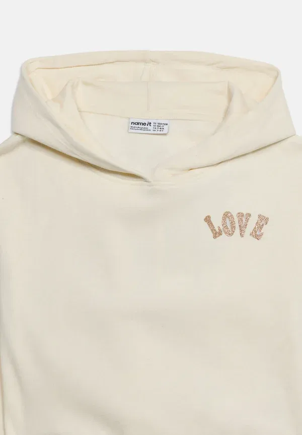 Худи с принтом Nkfkali ls sh boxy swe wh bru ps noos Name It, Light Yellow, светло-желтый — фото 4