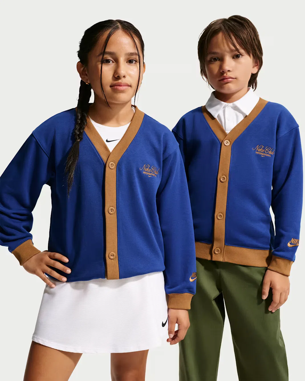 Кардиган для детей постарше Nike Sportswear Club, Deep Royal Blue/Ale Brown/Ale Brown