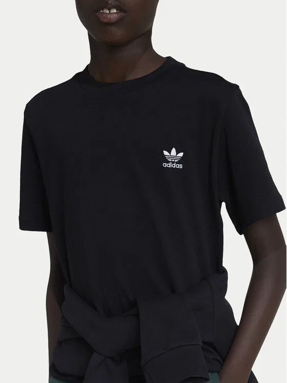 Футболка regular fit Adidas, черный — фото 4