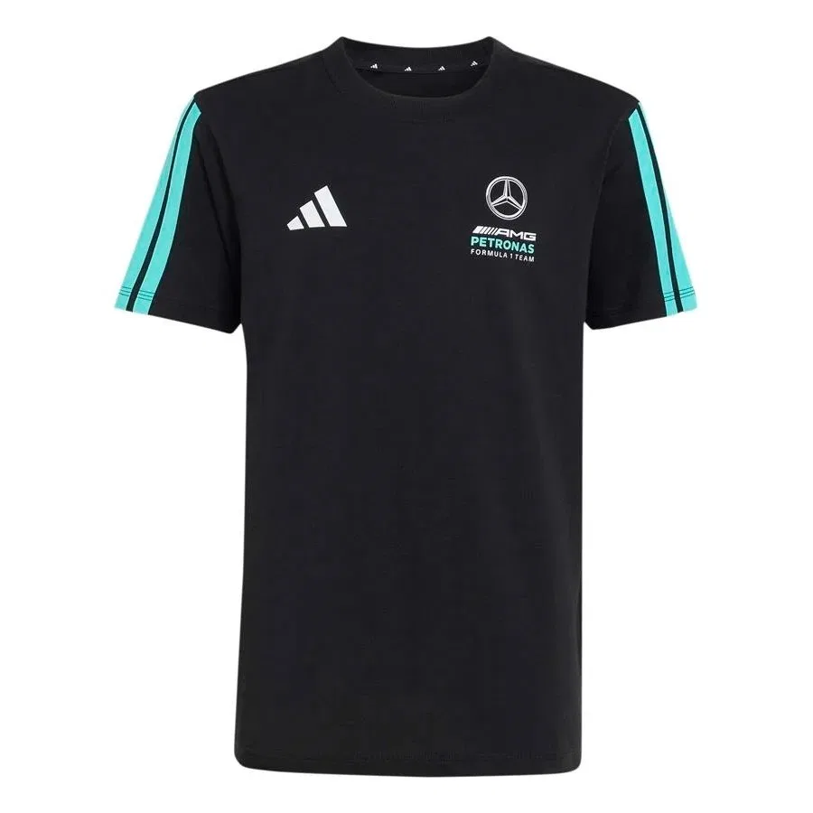 Детская футболка с принтом Mer Dna Tee Y adidas, Черный