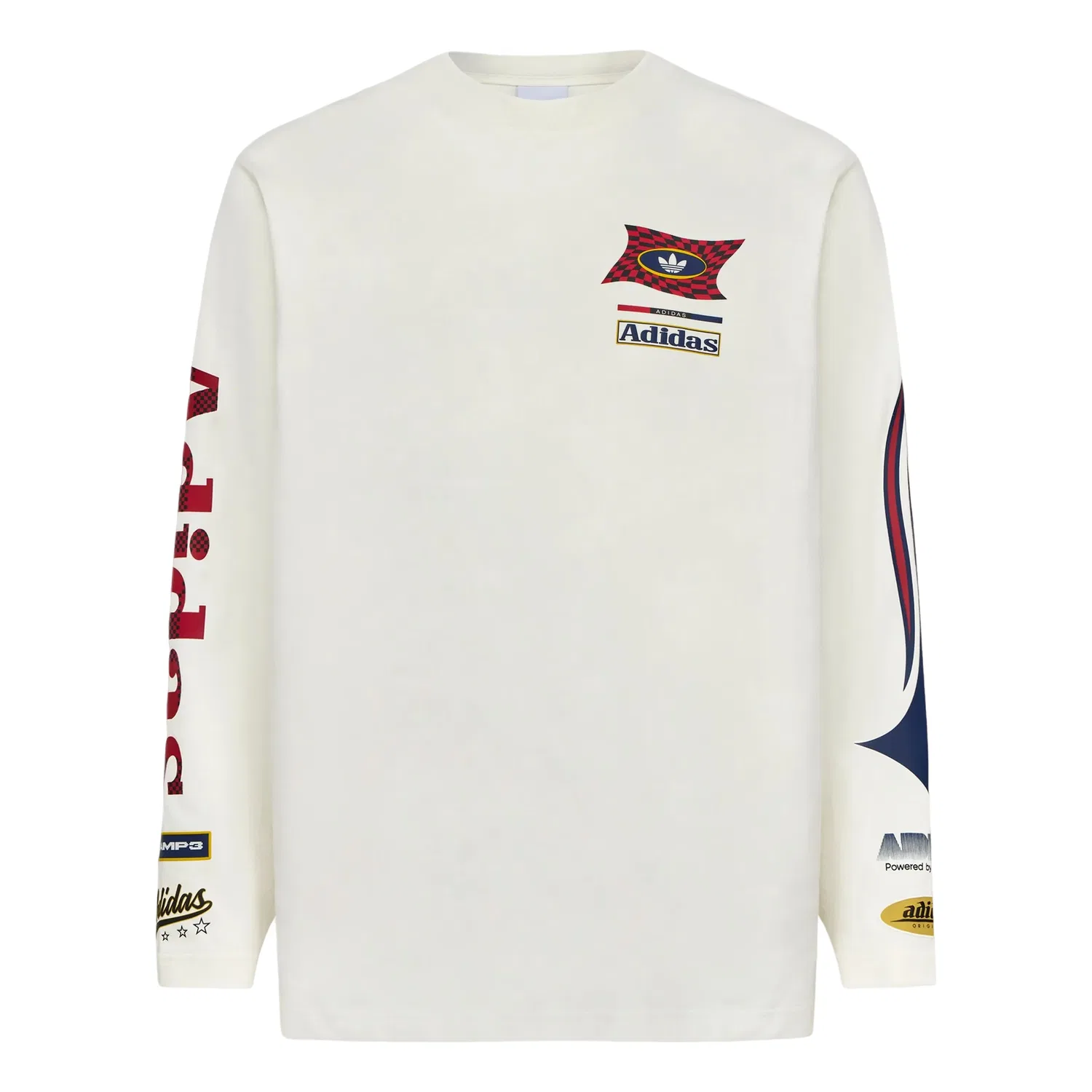 Мужская футболка RAC LS T-Shirt Asia Sizing 'Off White' adidas, Off White