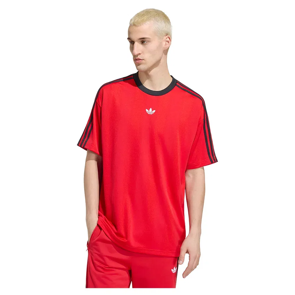 Мужская футболка с жаккардовым принтом Adicolor Jacquard Jersey Adidas Originals, Red