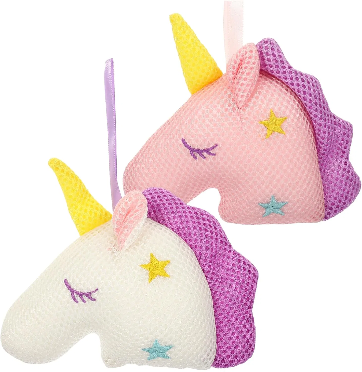 Набор мочалок Unicorn Bath Sponge, Healvian, 4 шт, 16x10x10 см