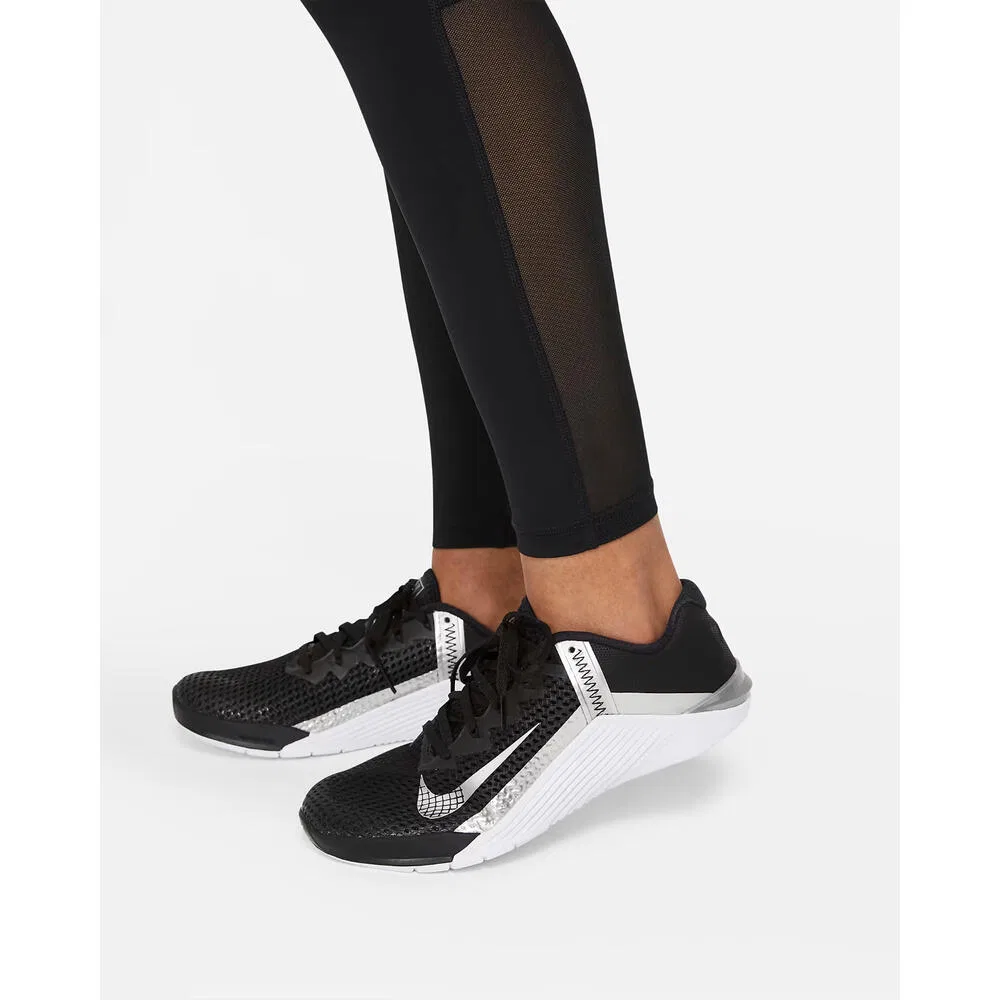 Женские леггинсы с заниженной талией Nike Pro, Black — фото 4