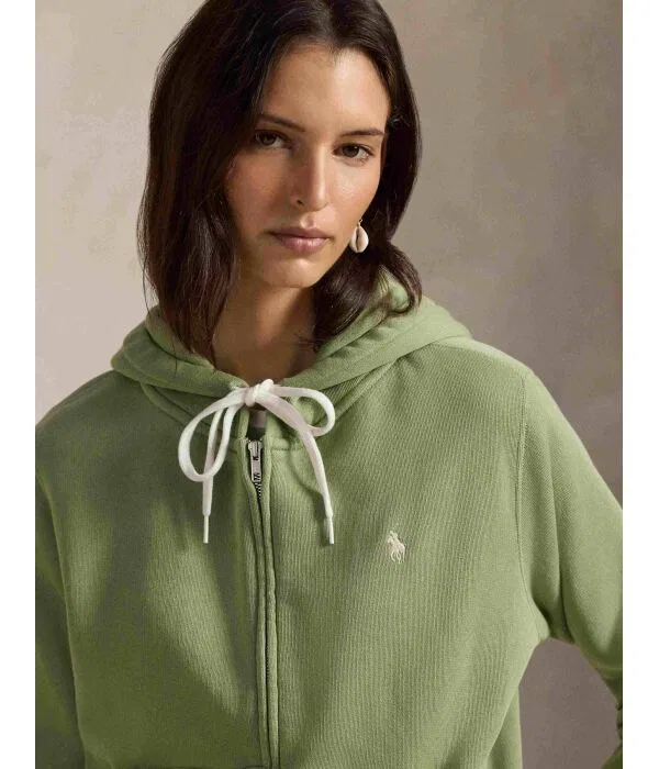 Женское худи Polo Ralph Lauren, зеленый — фото 4