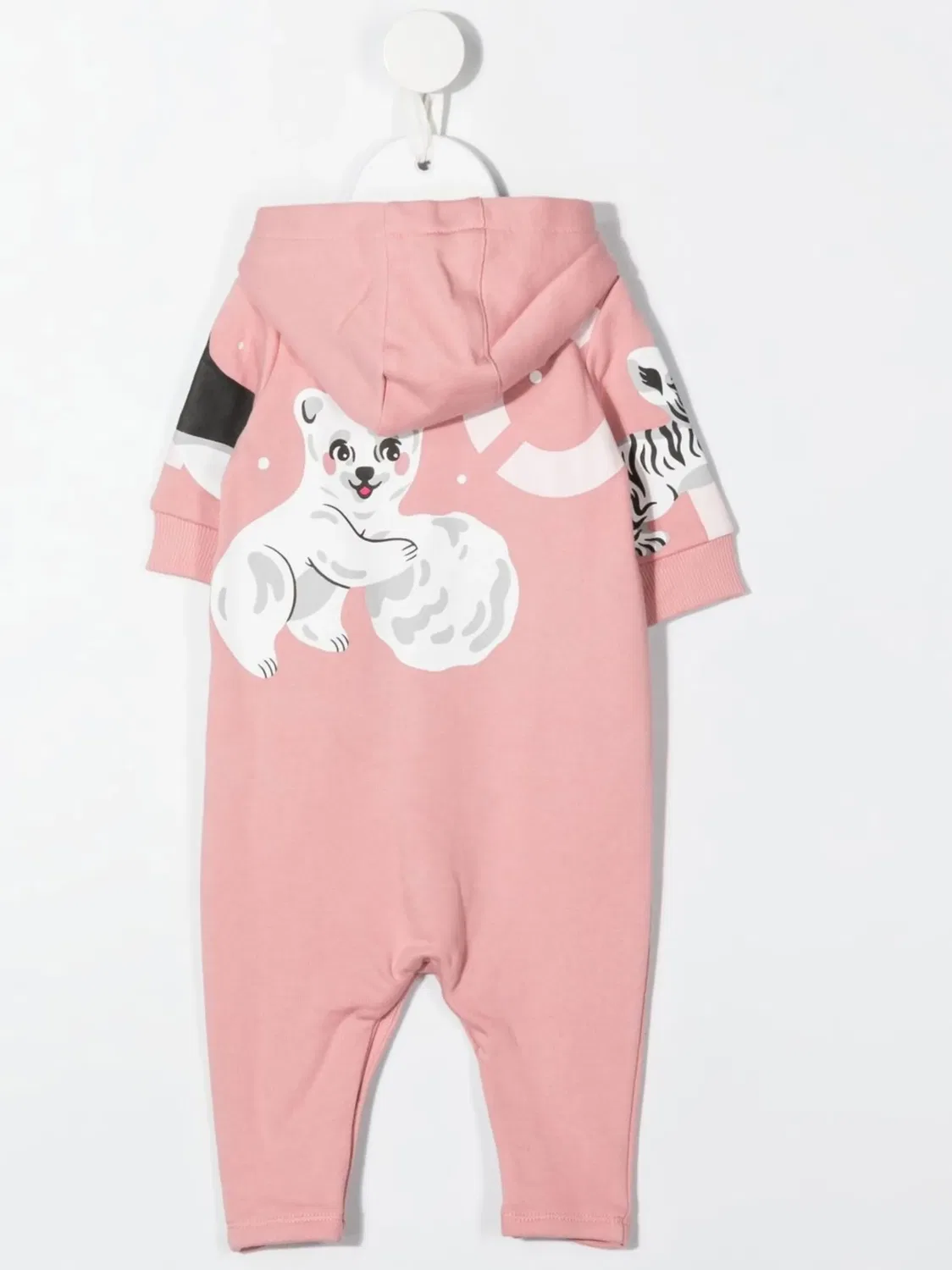 Ромпер с вышивкой Multi Iconics Kenzo Kids, розовый — фото 2