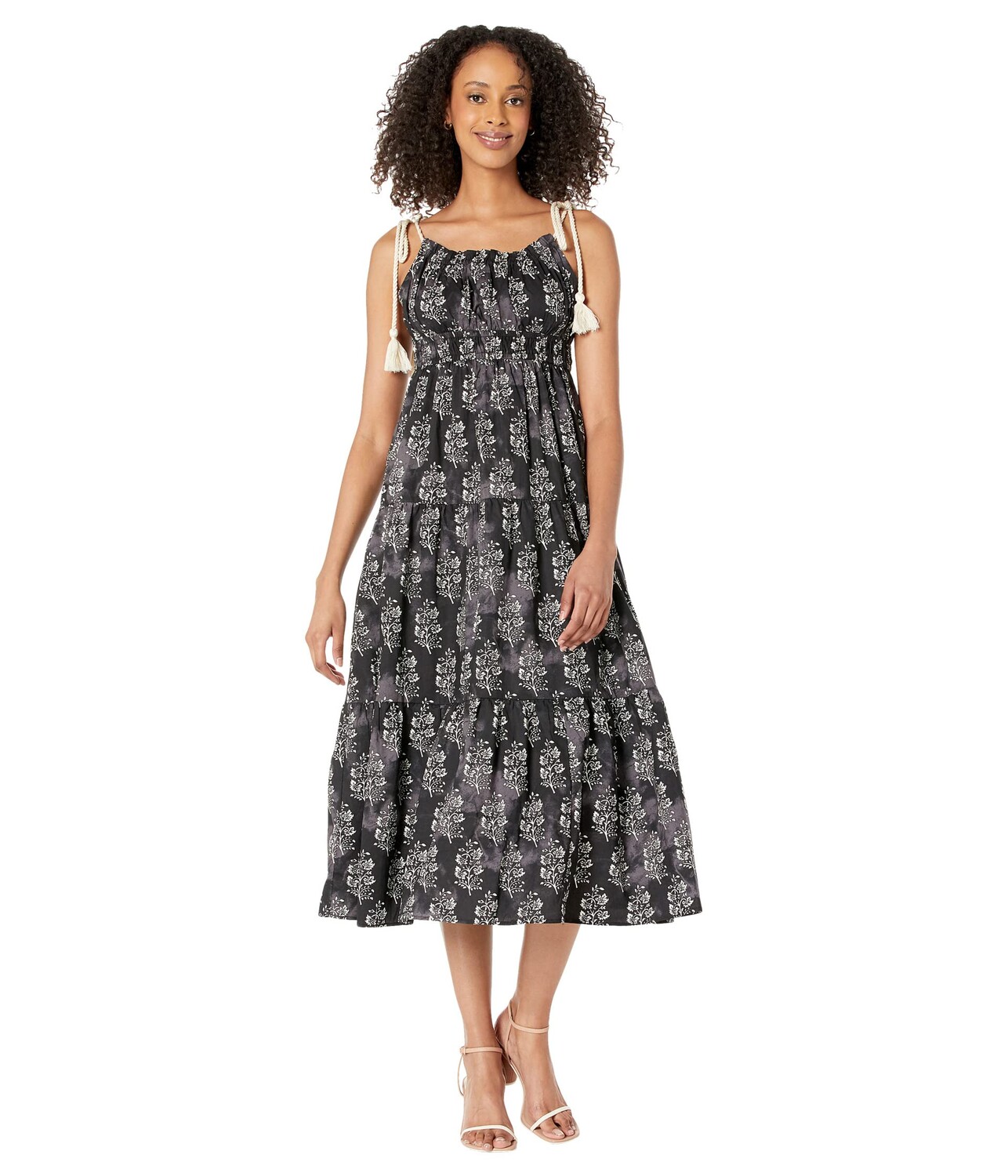 

Платье MOON RIVER, Printed Woven Dress with Strap Tie Detail