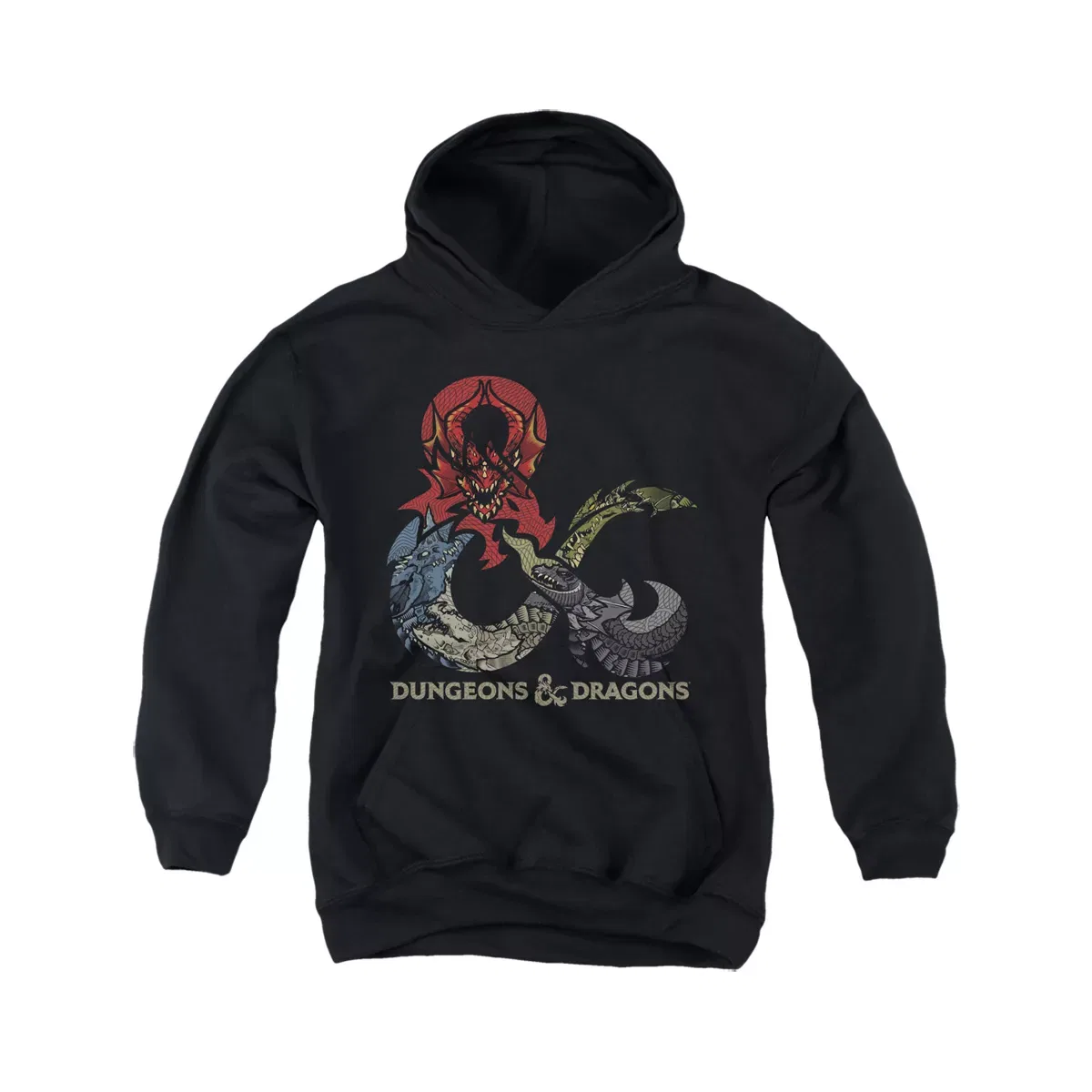 Детский худи для мальчиков с принтом Dungeons And Dragons Dragons In Dragons Dungeons & Dragons, Black