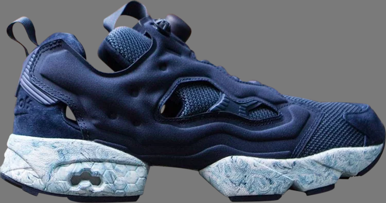 Кроссовки instapump fury achm 'collegiate navy' Reebok, синий - фото