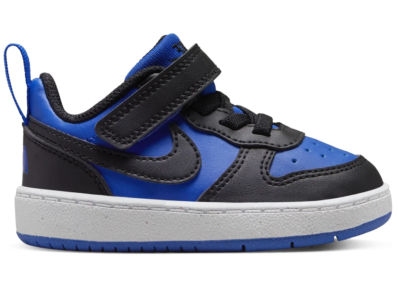 Детские кроссовки с закрытыми носками Nike Court Borough Low Recraft Nike, Game Royal White Black