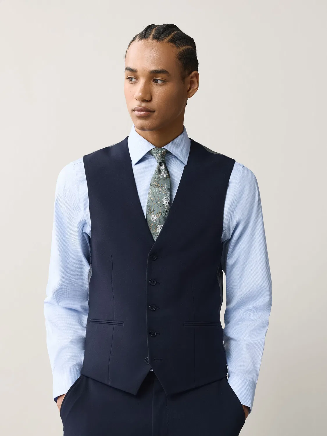 Жилет классический Essential Suit Next, темно-синий