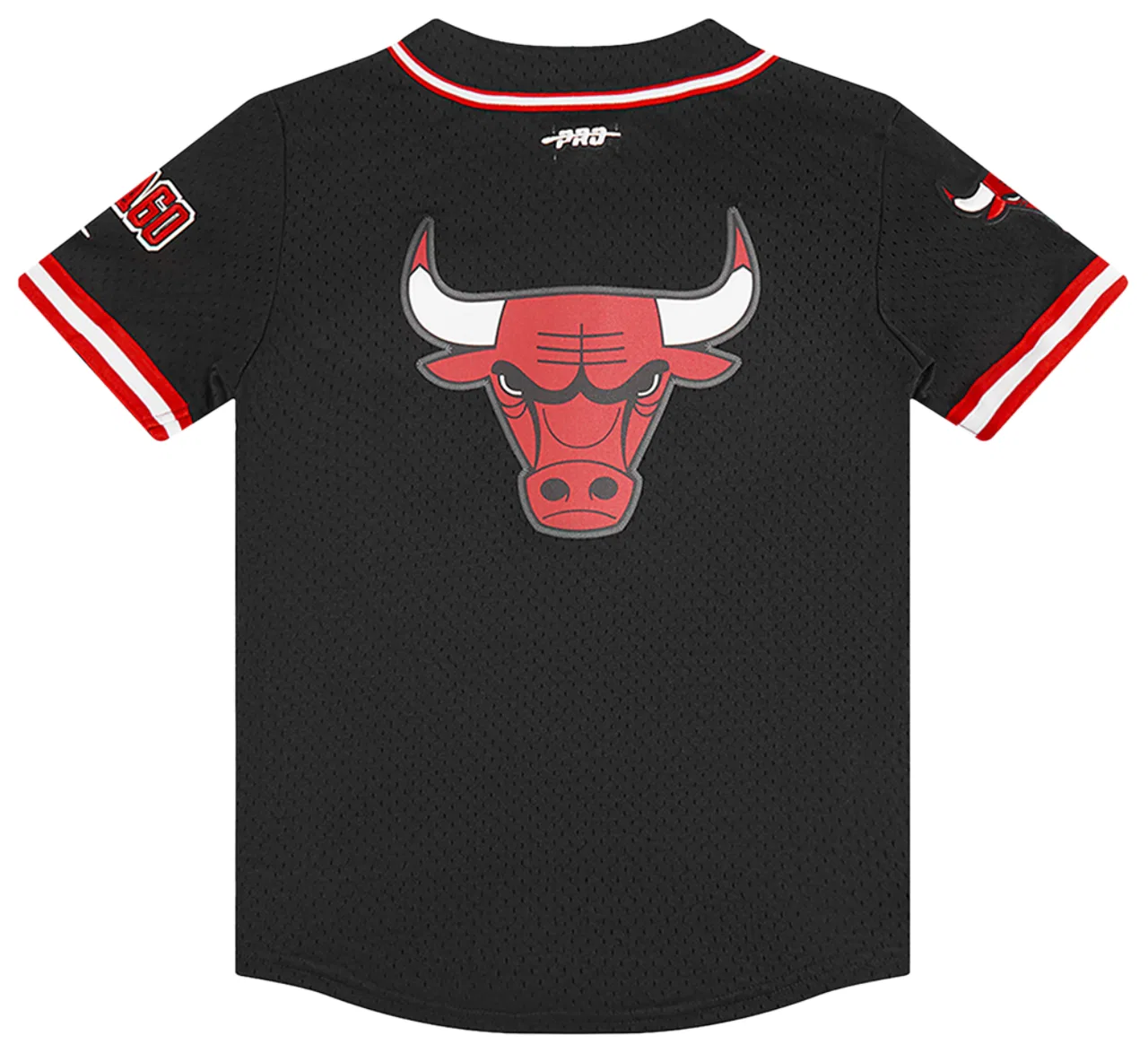 Рубашка из сетки Chicago Bulls Classic Mesh Button Down Pro Standard, черный/красный — фото 2