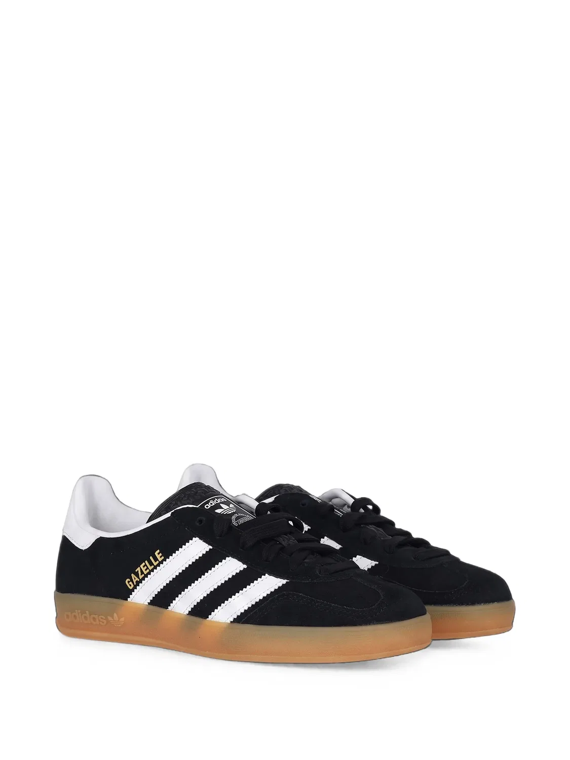 Кроссовки Gazelle на шнуровке Adidas Kids, черный
