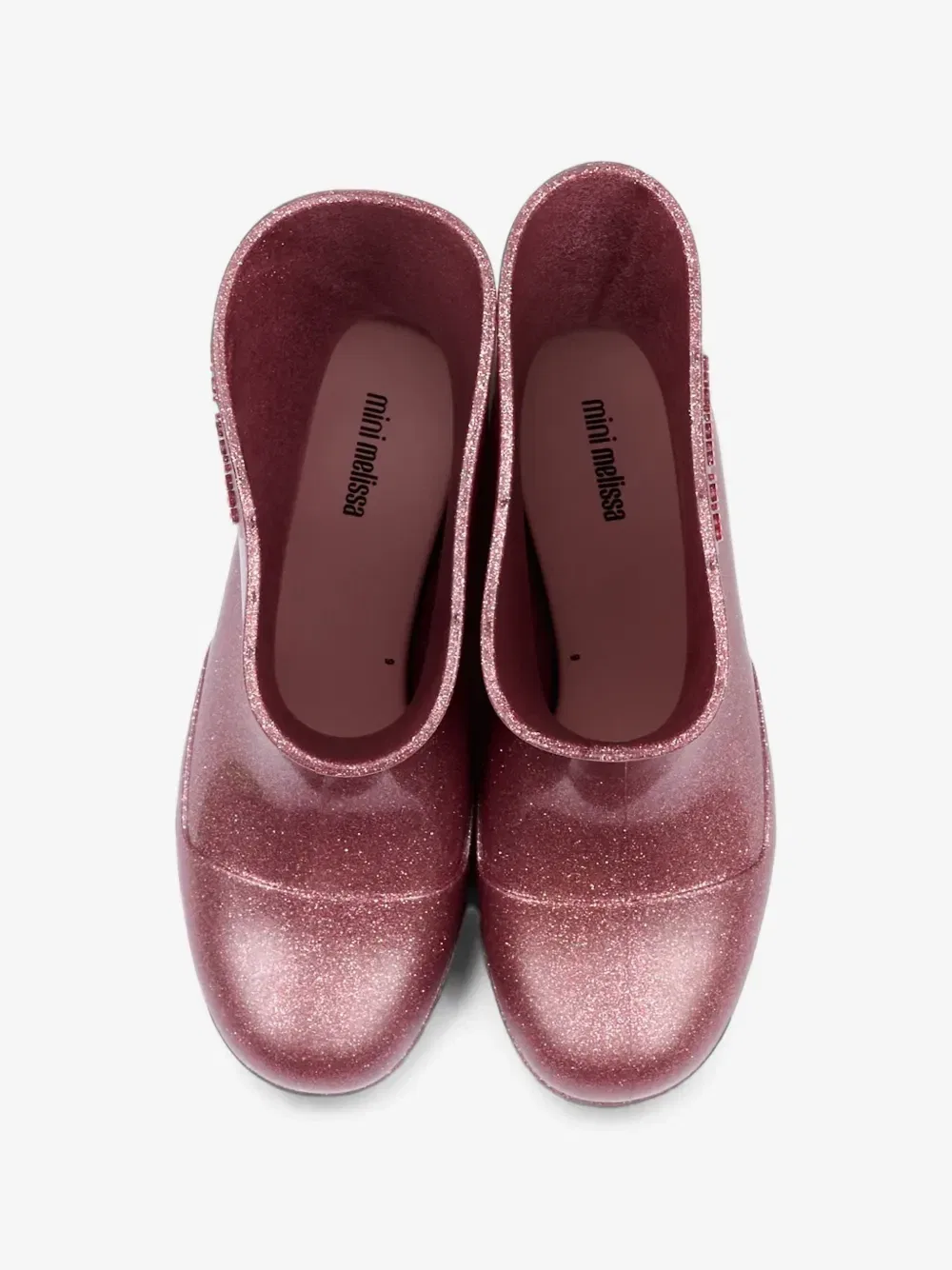 Резиновые сапоги Welly с блестками Mini Melissa, розовый — фото 4