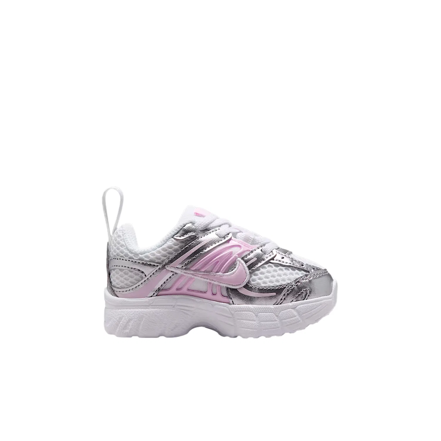 Детские кроссовки для малышей с сетчатым верхом Nike Air Max Moto 2K, White/Pure Platinum/Metallic Silver/Pink Foam — фото 3