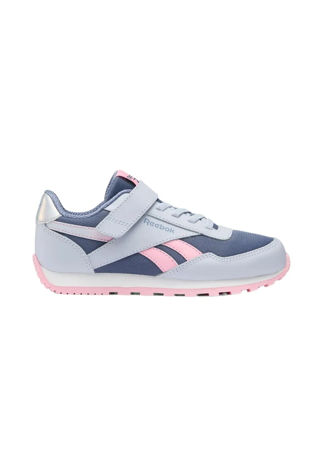 Кроссовки Glide с низким эластичным ремешком и верхним ремешком, синие Reebok, Tranquil Blue Hazy Blue Expressive Pink — фото 4