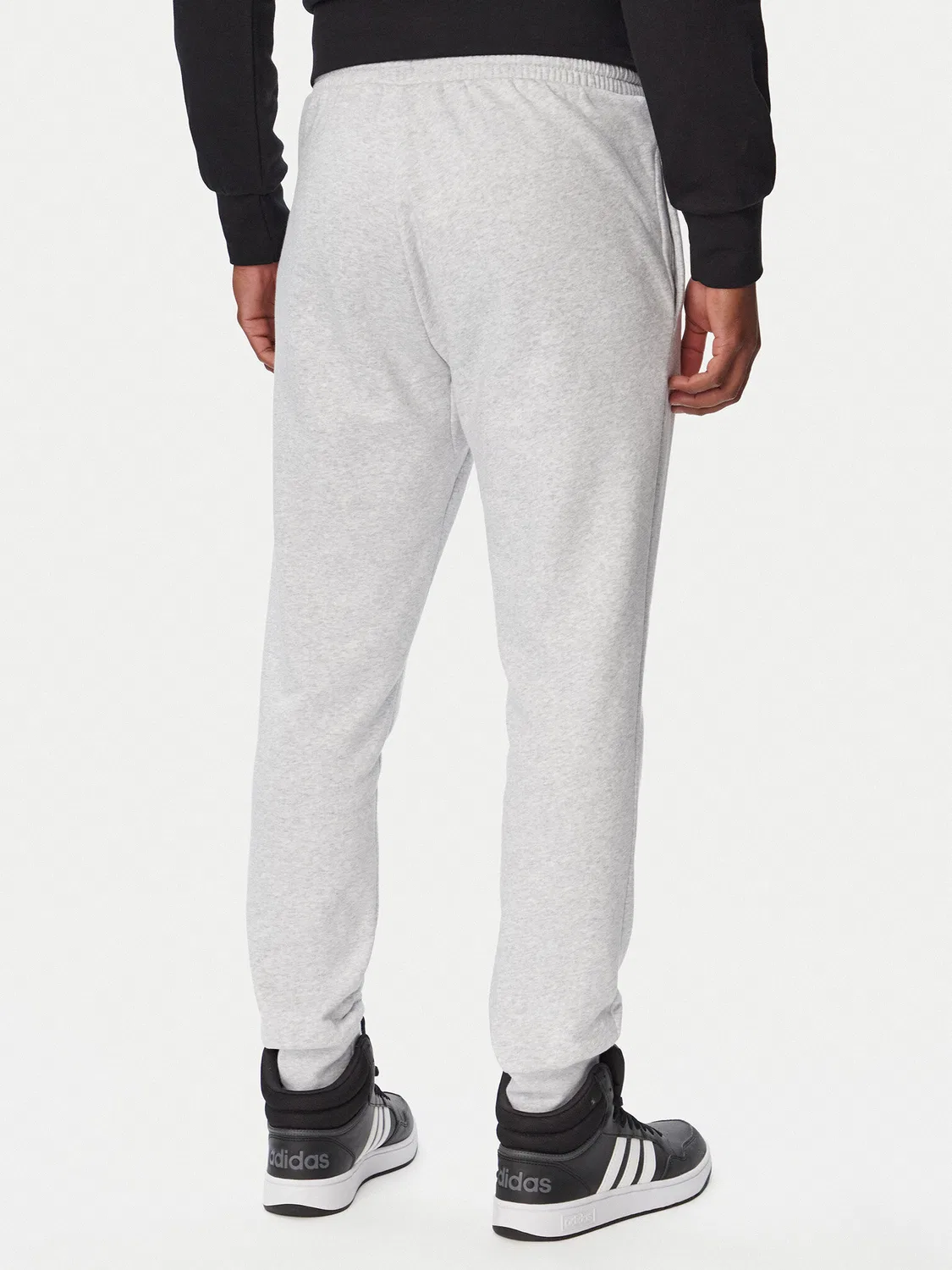 Мужские спортивные штаны стандартного кроя Essentials Feelcozy Fleece Adidas, светло-серый — фото 3