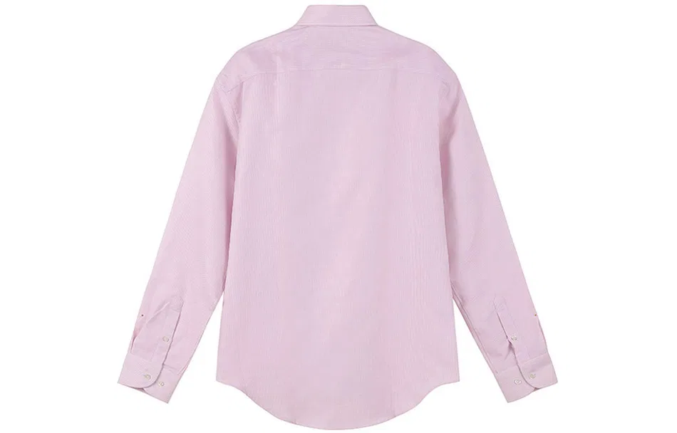 Мужская рубашка с длинным рукавом Pink EMPORIO ARMANI — фото 3