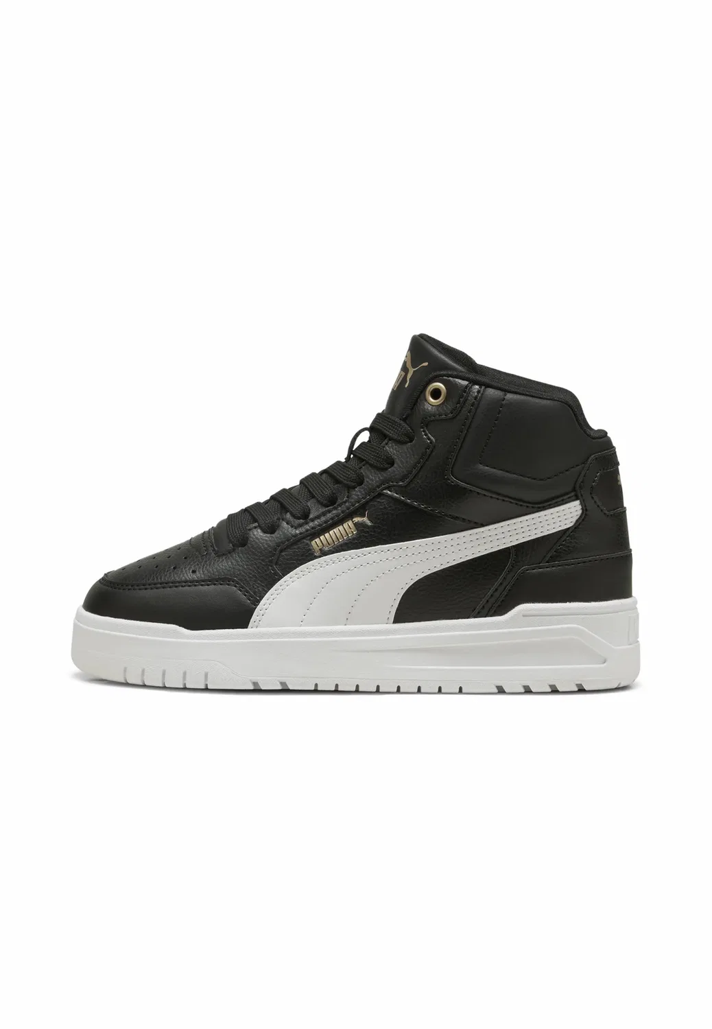 Высокие кроссовки Shuffle downtown унисекс Puma, Black- White- Gold