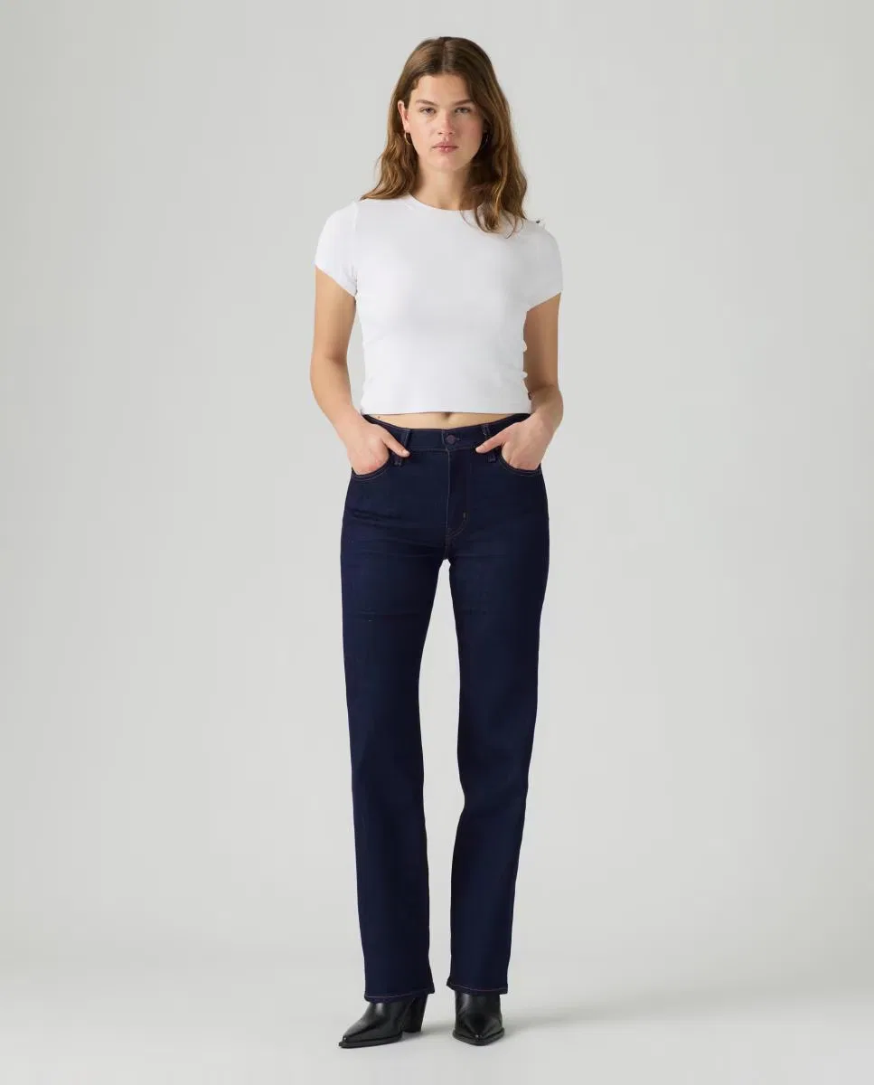 Женское прямые джинсы, Vaquero Recto 723 High Rise Straight Tiro Alto, Levi's, Azul índigo