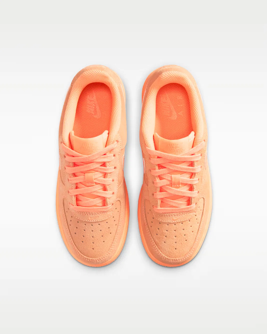Кроссовки для детей постарше Nike Air Force 1 Suede, Orange Pulse/Orange Pulse/Orange Pulse — фото 4