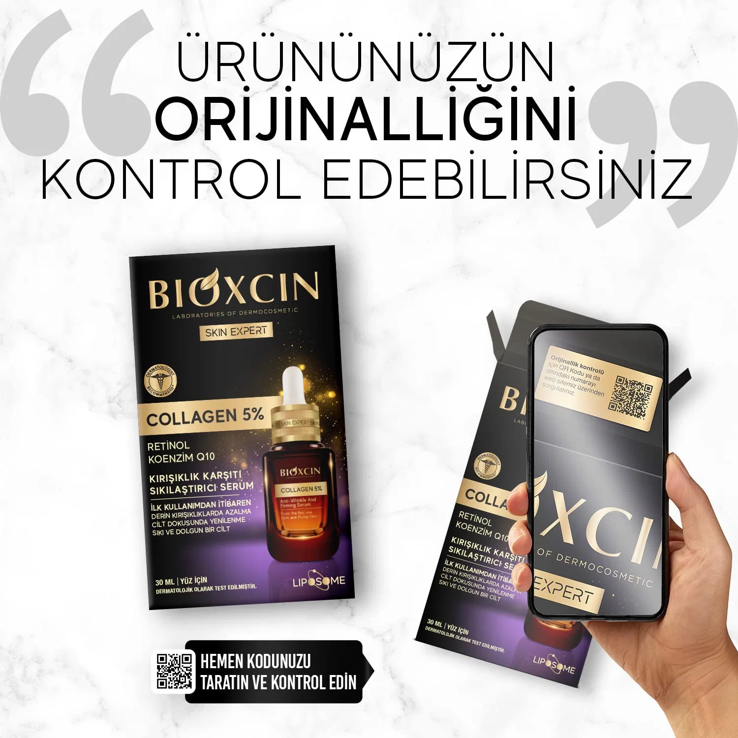 Сыворотка для лица с коллагеном и ретинолом Bioxcin, 30 мл — фото 4