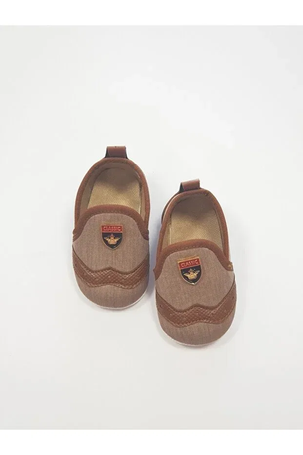 Детские пинетки для мальчиков без шнуровки Durgun Bebe, Brown